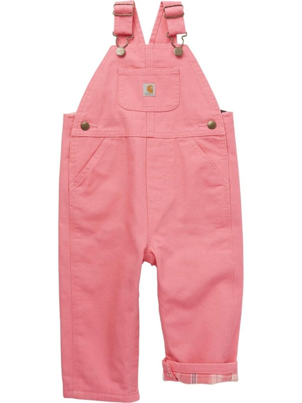 Cozy Baby Girls' Canvas Bib Overalls - Lined & Unlined, Perfect for Playtime!